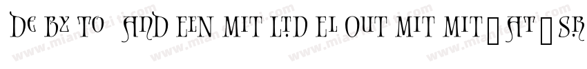PGF Business-D-Light字体转换
